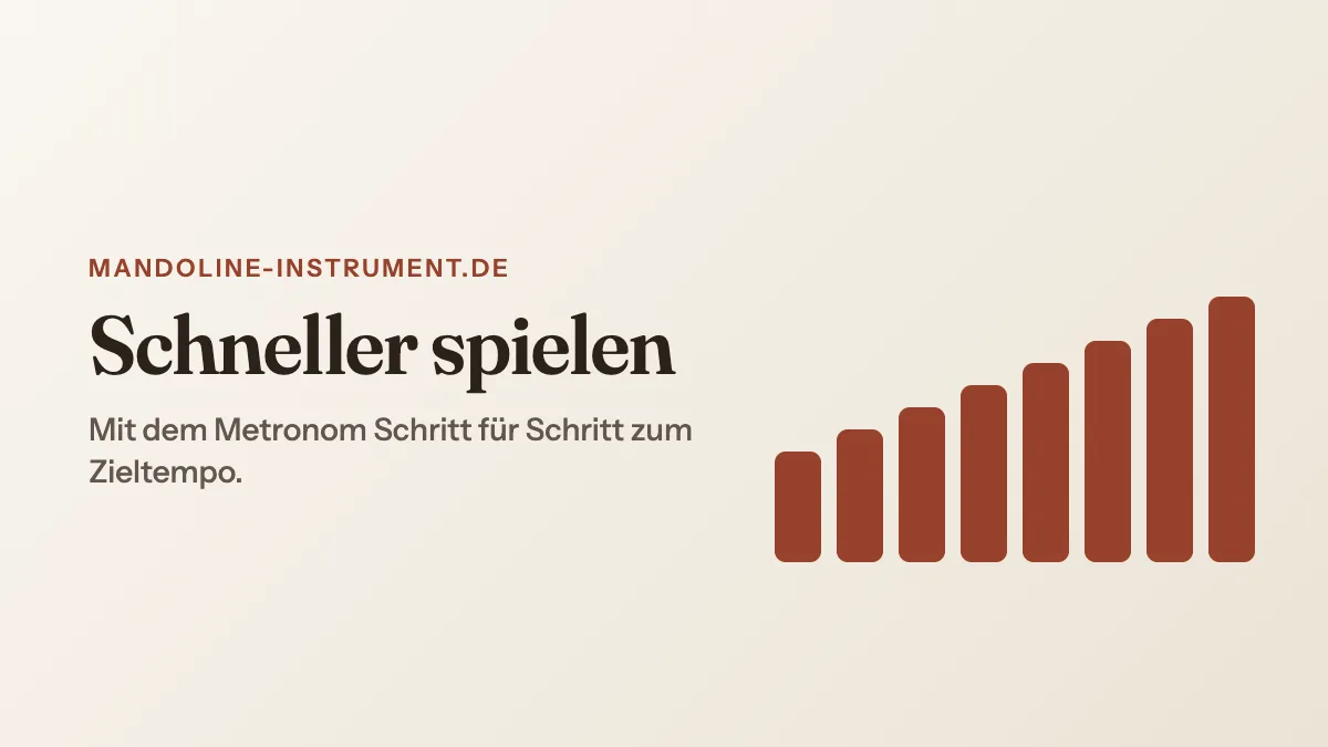 Titelgrafik „Schneller spielen“: ansteigende Balken als Tempo-Treppe