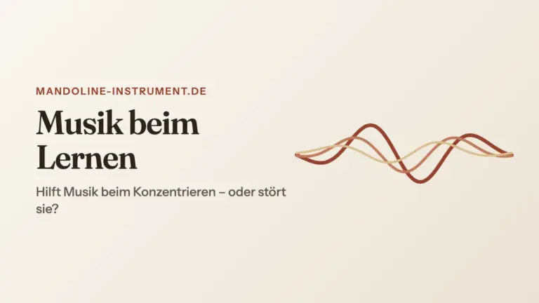 Titelgrafik „Musik beim Lernen“: drei ineinanderlaufende Klangwellen