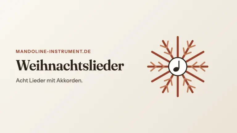 Titelgrafik „Weihnachtslieder“: eine Schneeflocke mit einer Musiknote in der Mitte